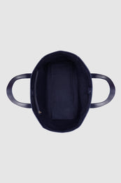 ANINE BING Medium Rio Tote - Navy Suede - inside view
