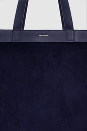 ANINE BING Medium Rio Tote - Navy Suede - detail view