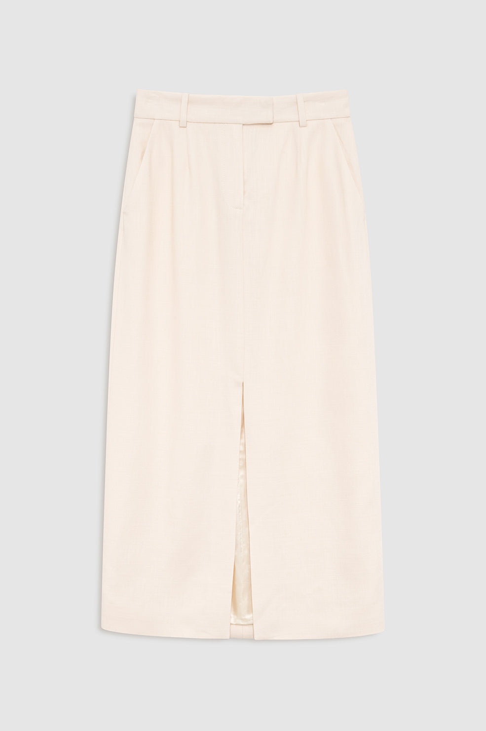 ANINE BING Meredith Skirt - Cream - front view