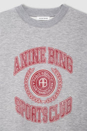 ANINE BING Miles Sweatshirt Collegiate - Grey - detail view