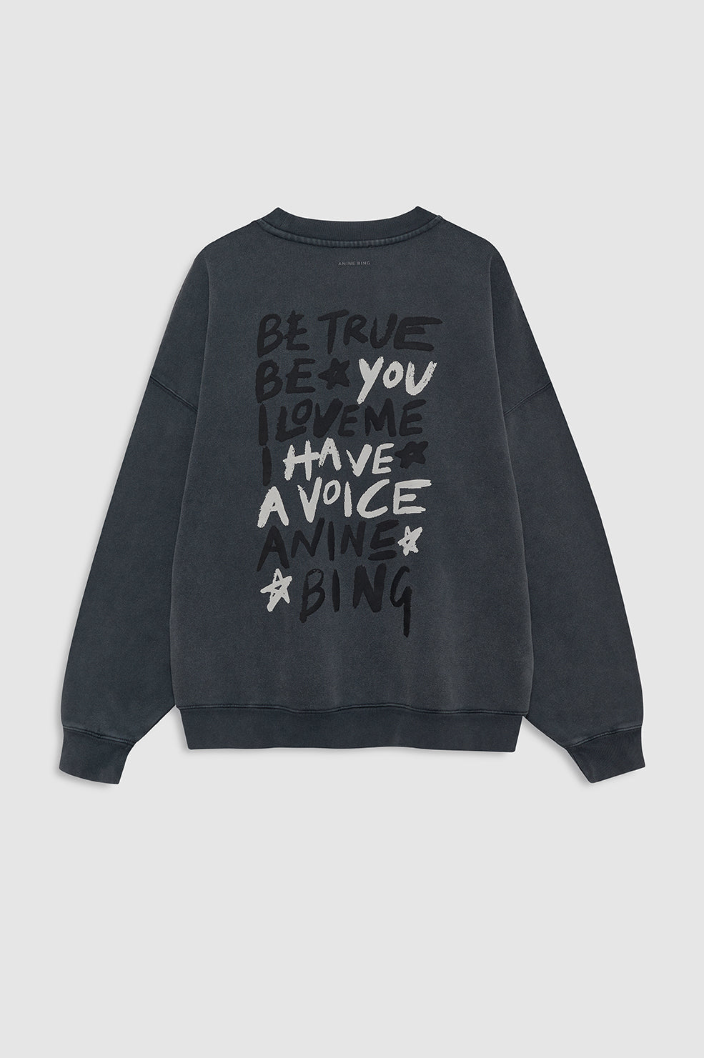 Miles Sweatshirt Empowerment - Washed Black XS