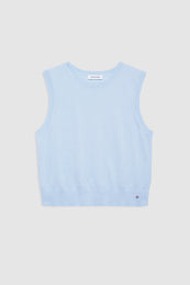 featured-img|ANINE BING Moni Crop Tank - Pale Blue - front view