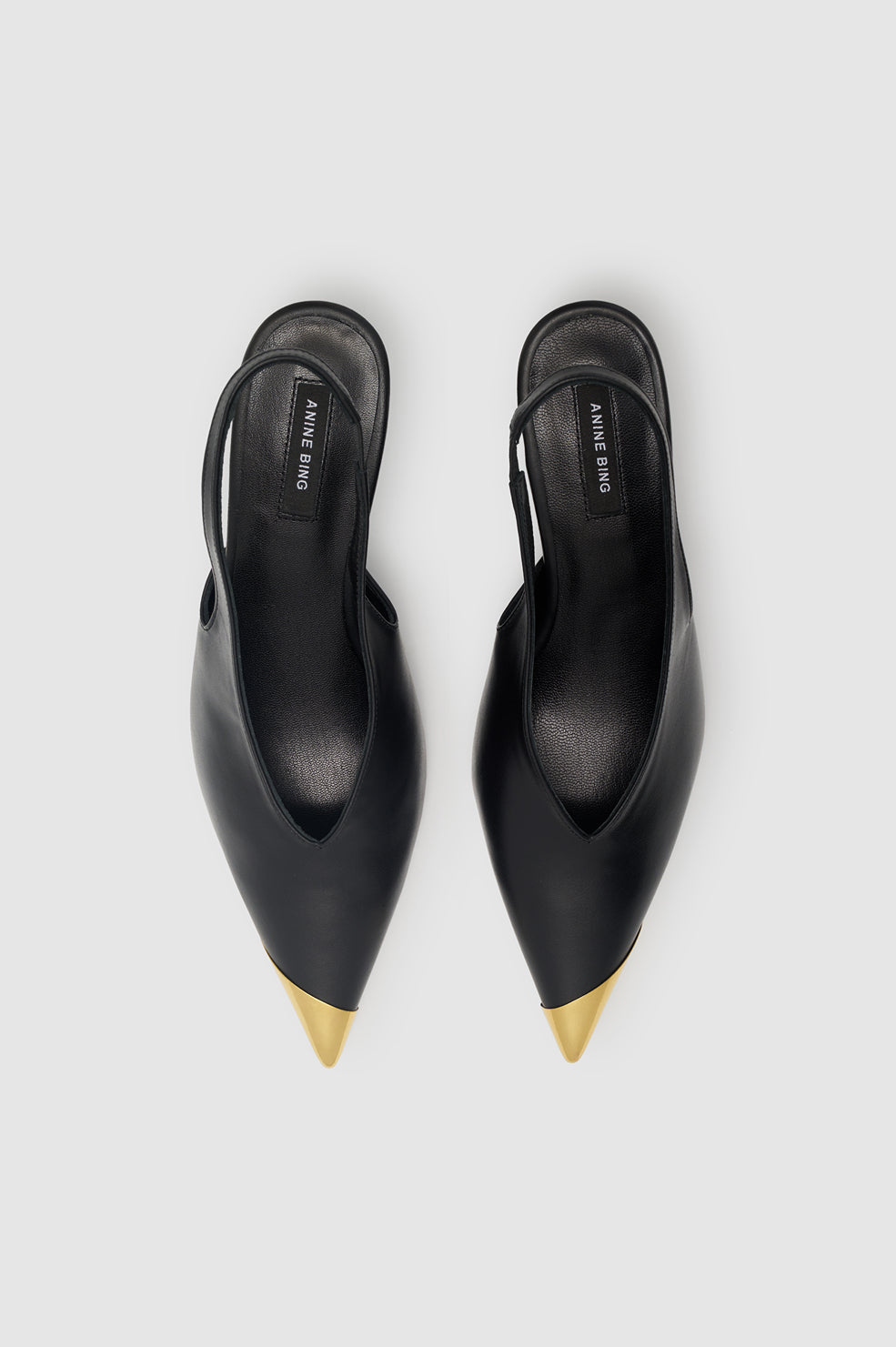 ANINE BING - Nelly Slingback Metal Toe - pair view