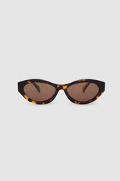 ANINE BING Nice Sunglasses - Dark Tortoise - front view