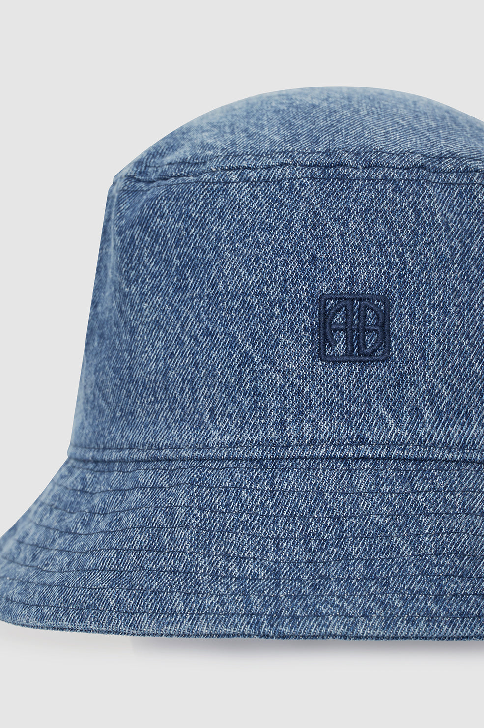 ANINE BING Nicks Bucket Hat - Shadow Blue - detail view