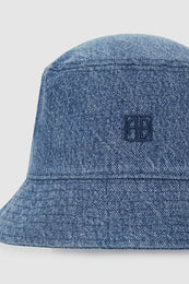 ANINE BING Nicks Bucket Hat - Shadow Blue - detail view