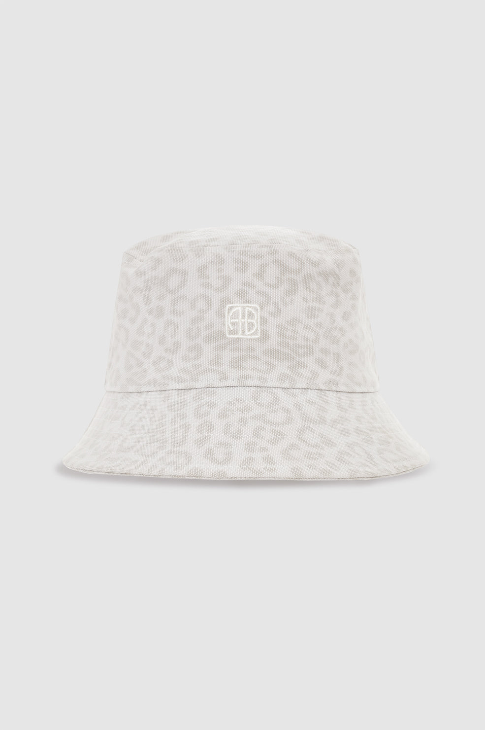 Nicks Bucket Hat - Washed White Leopard