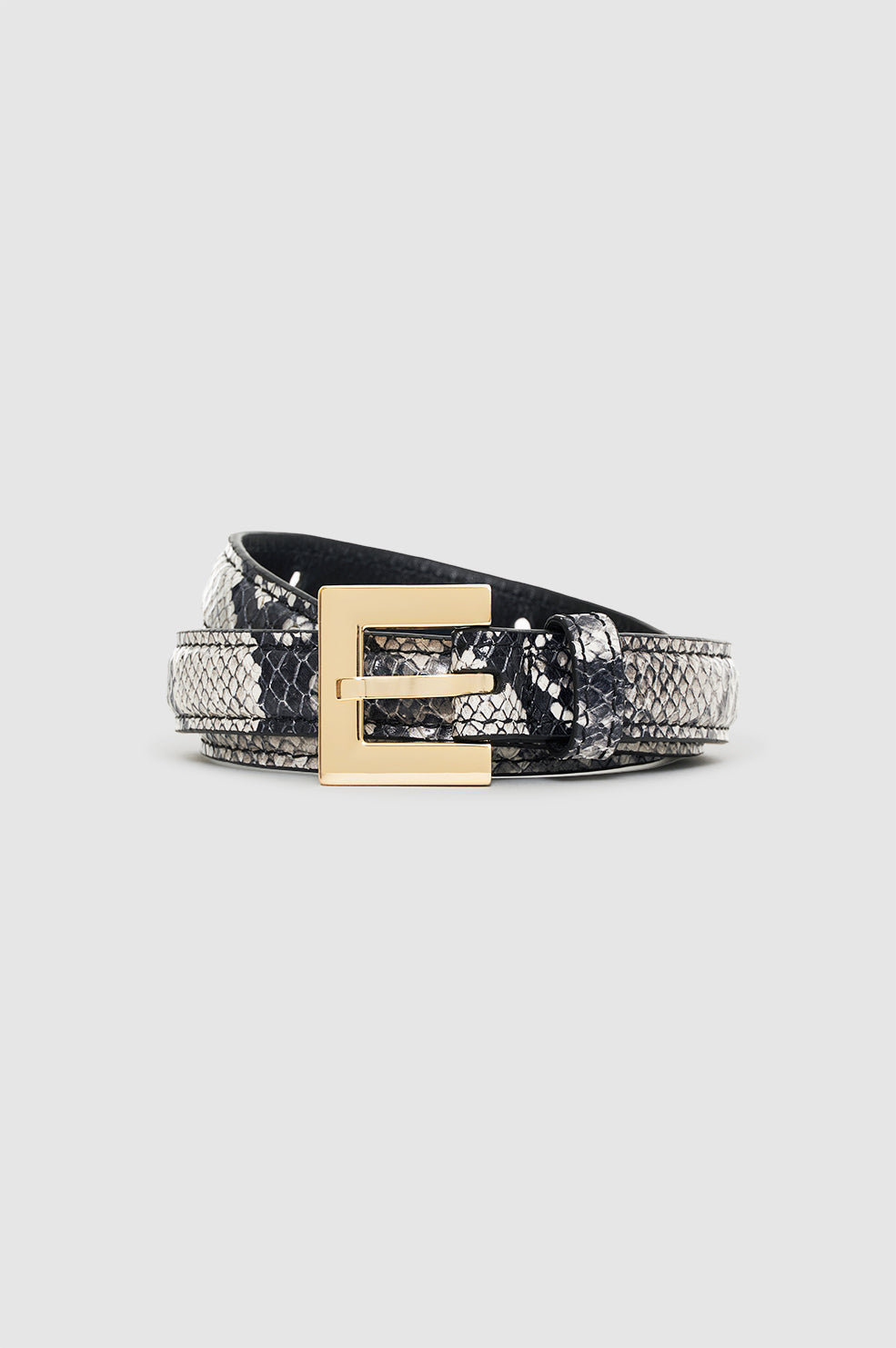 Nicola Belt - Black And White Snake XS/S