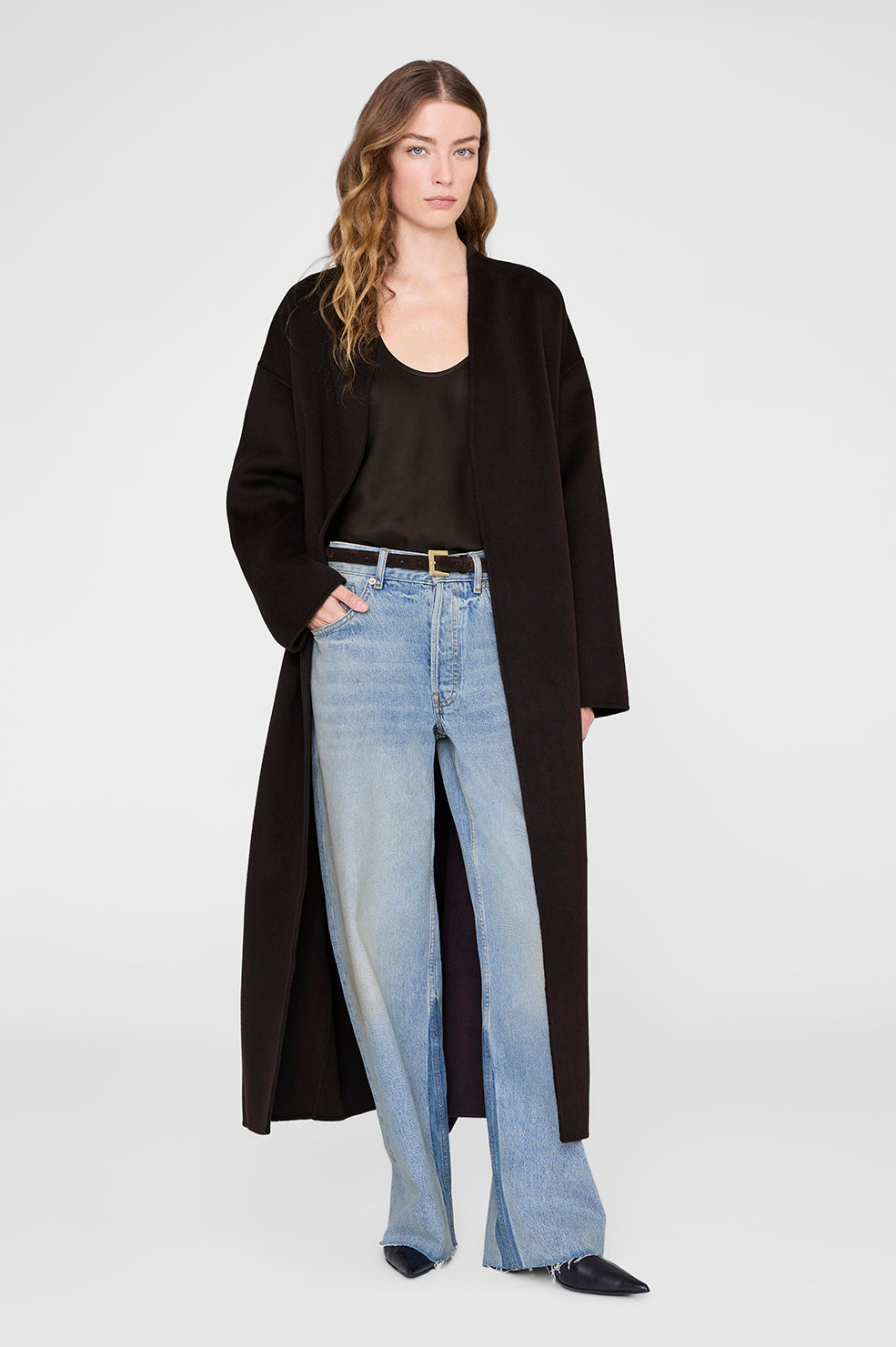 Nicola Belt - Dark Brown Suede XS/S