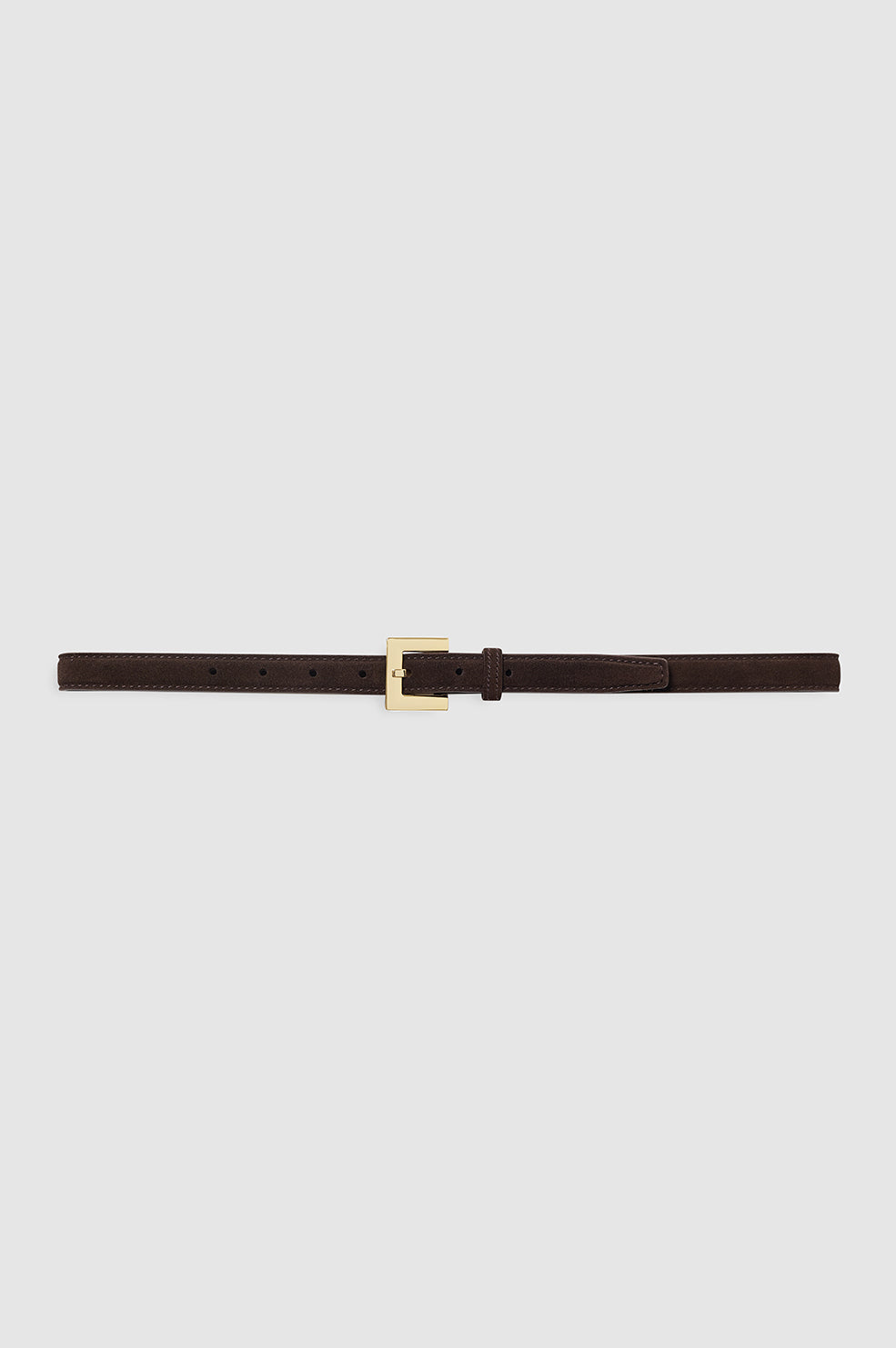 Nicola Belt - Dark Brown Suede XS/S