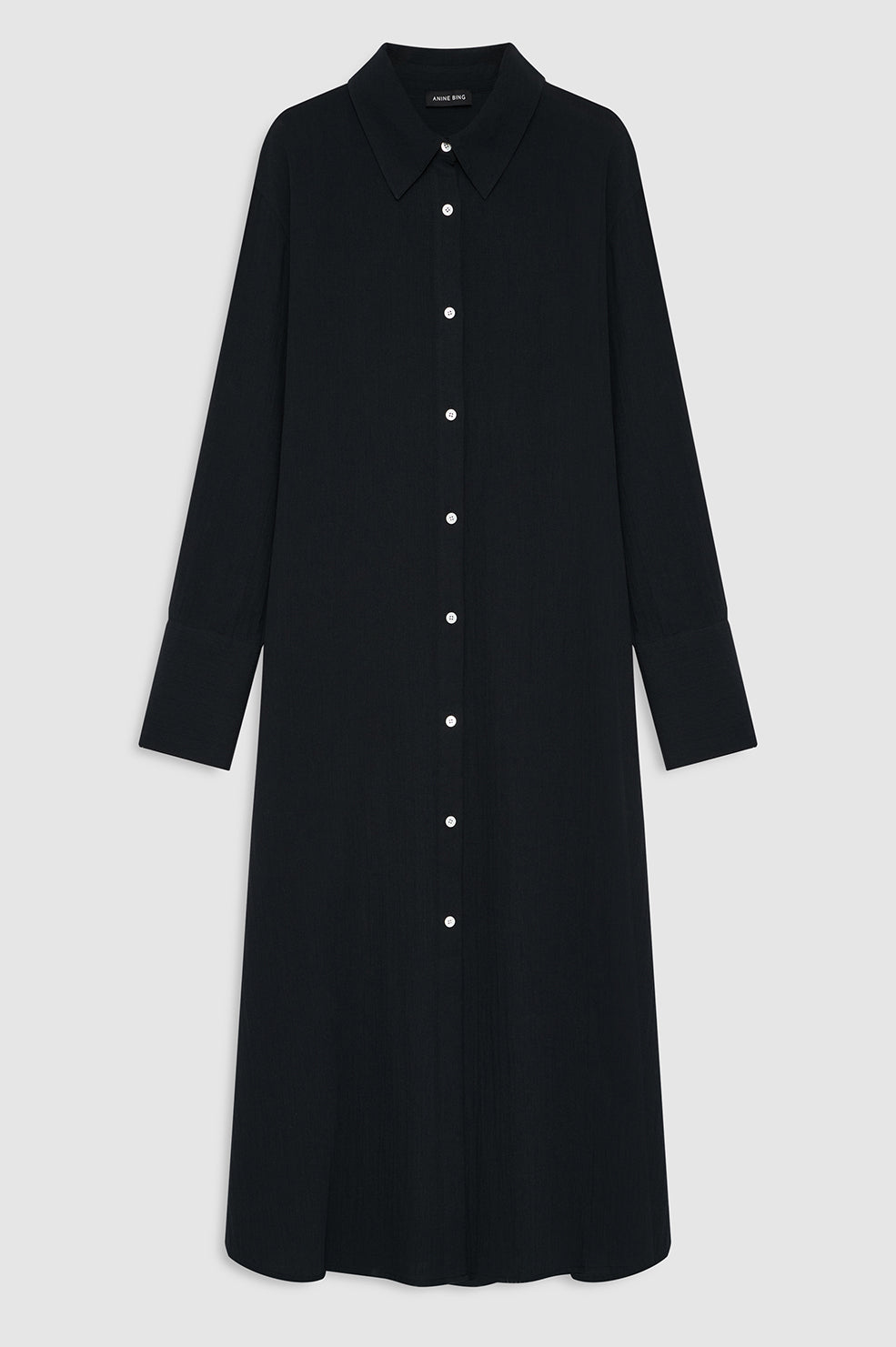 ANINE BING Noemi Dress - Black - front view