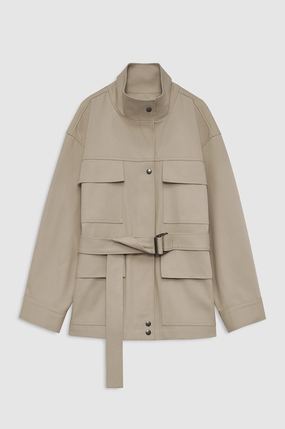 ANINE BING Odin Jacket - Beige - front view