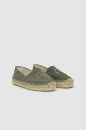 ANINE BING Paloma Espadrilles - Sage - pair front view