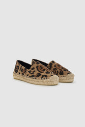 ANINE BING Paloma Espadrilles - Leopard - pair front view