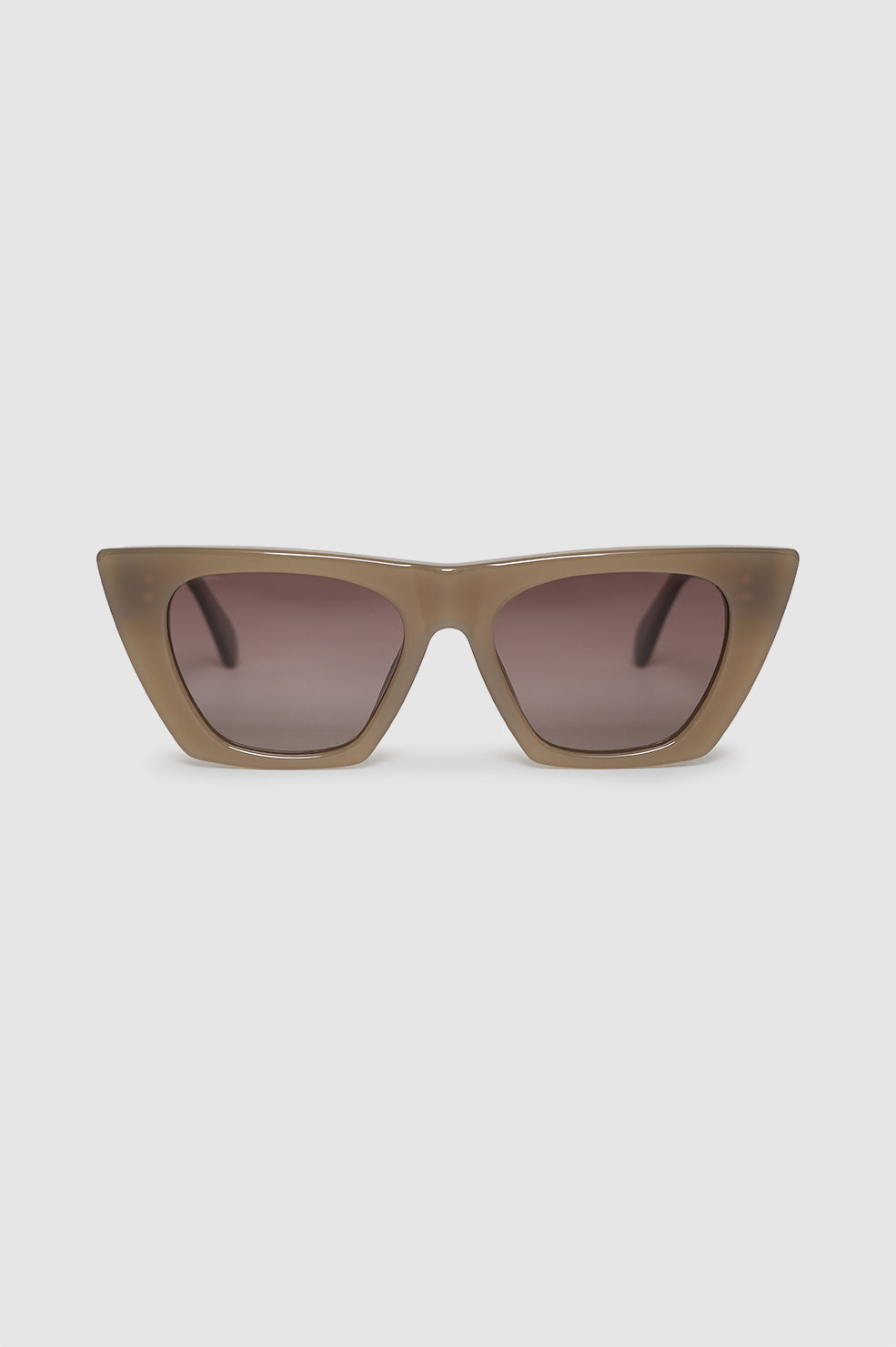ANINE BING Paris Sunglasses - Dark Olive - Front View