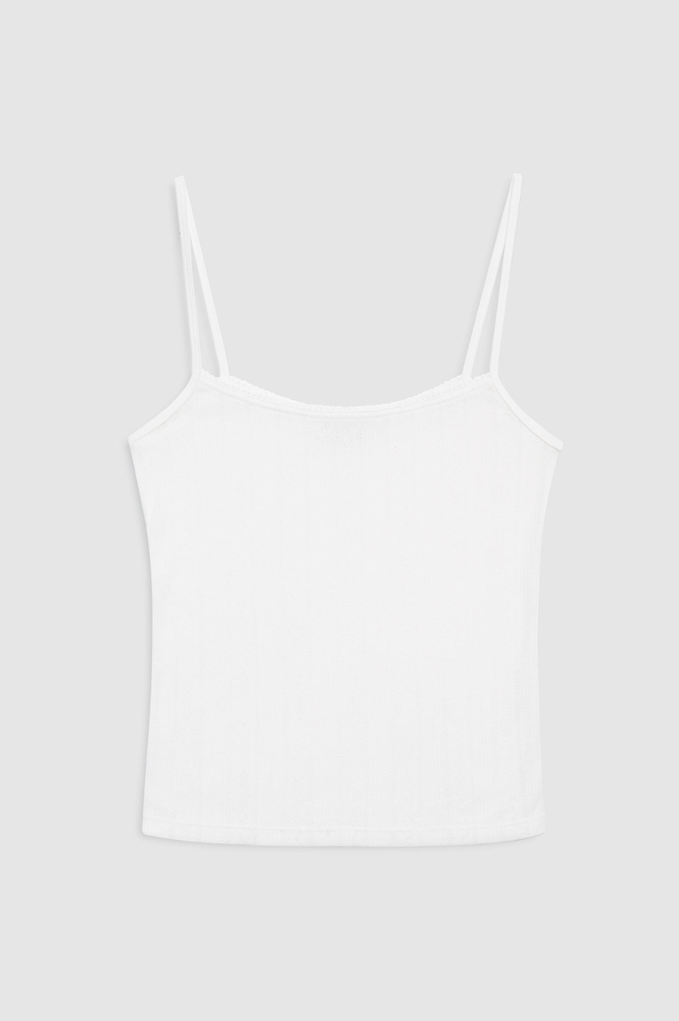 ANINE BING Pia Cami Tank - Off White thumbnail