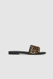 ANINE BING Ria Slides - Leopard - front view
