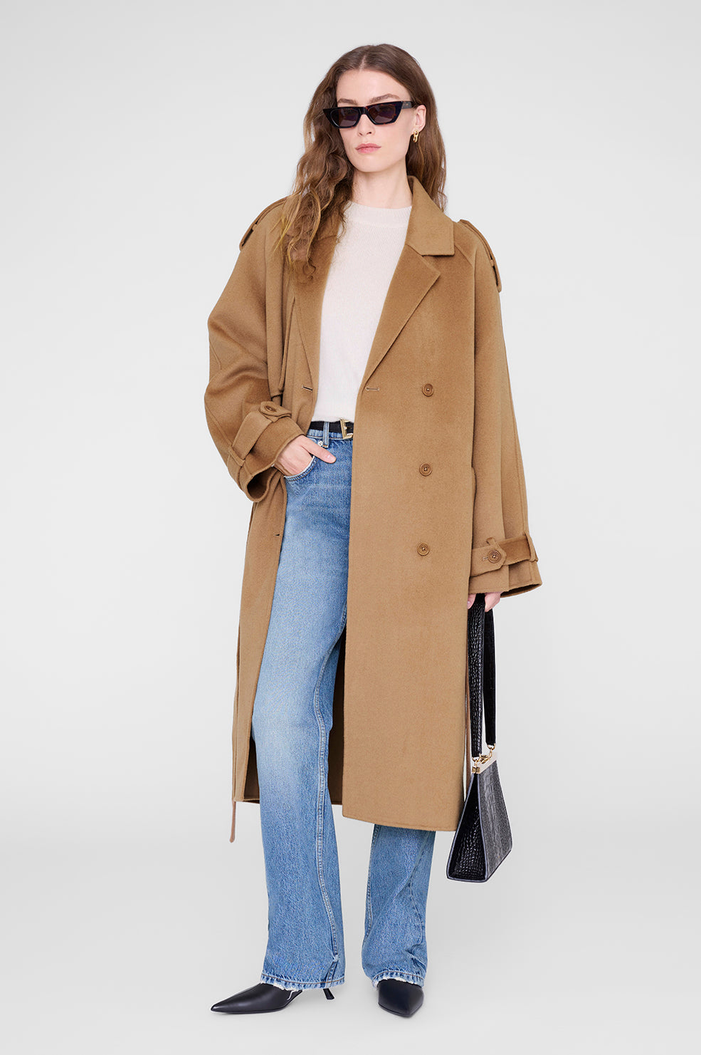 Rickie Maxi Trench - Camel Cashmere Blend