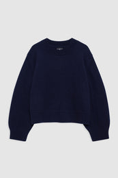 ANINE BING Roni Sweater - Midnight Blue - front view
