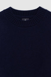 ANINE BING Roni Sweater - Midnight Blue - detail view