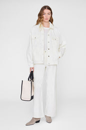 ANINE BING Rory Jacket - Ecru - on model front