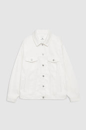 featured-img|ANINE BING Rory Jacket - Ecru - front view