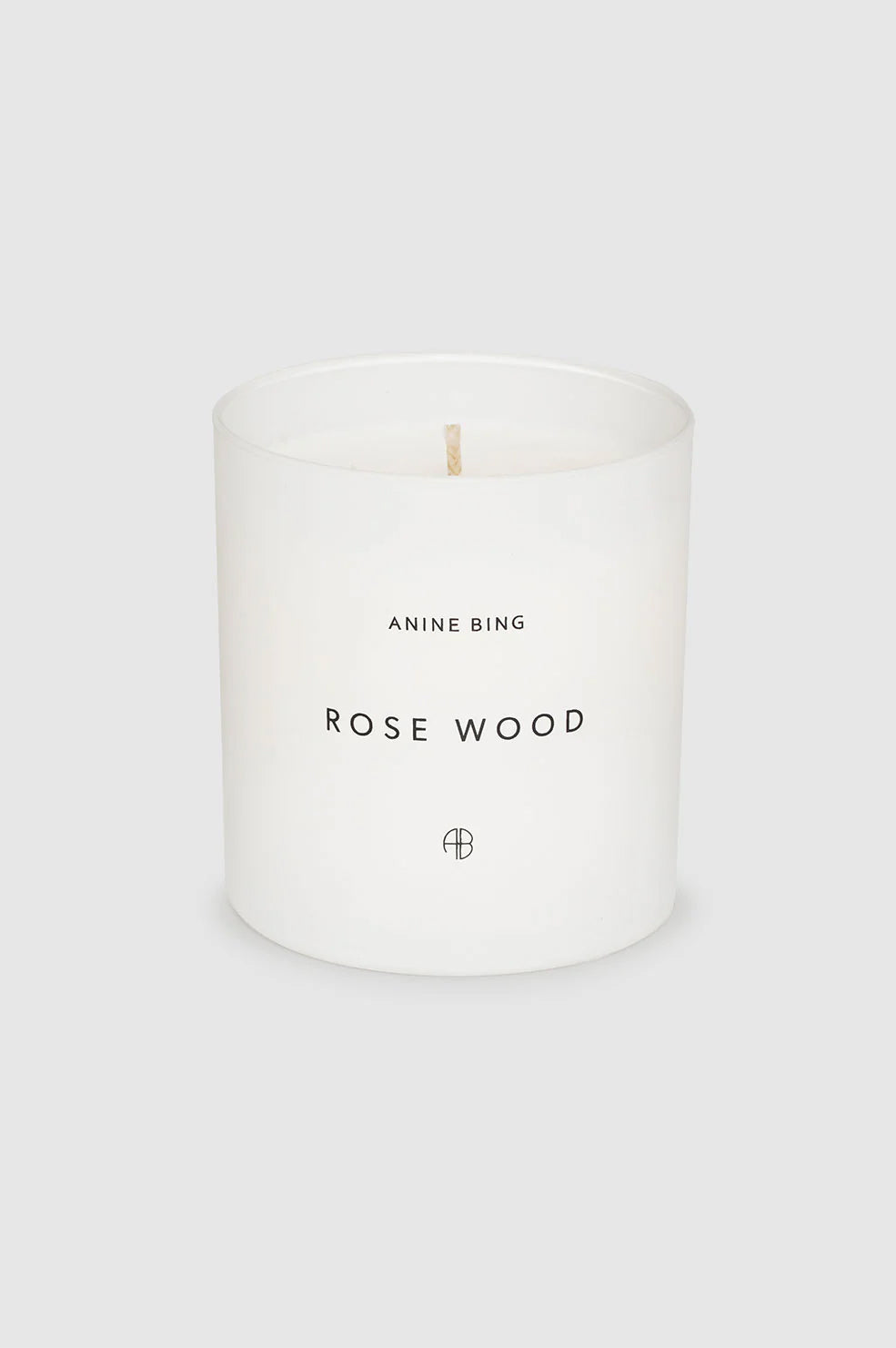 Rose Wood Candle - White