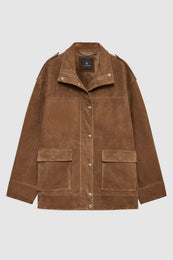 ANINE BING Roux Jacket - Tobacco - on front view