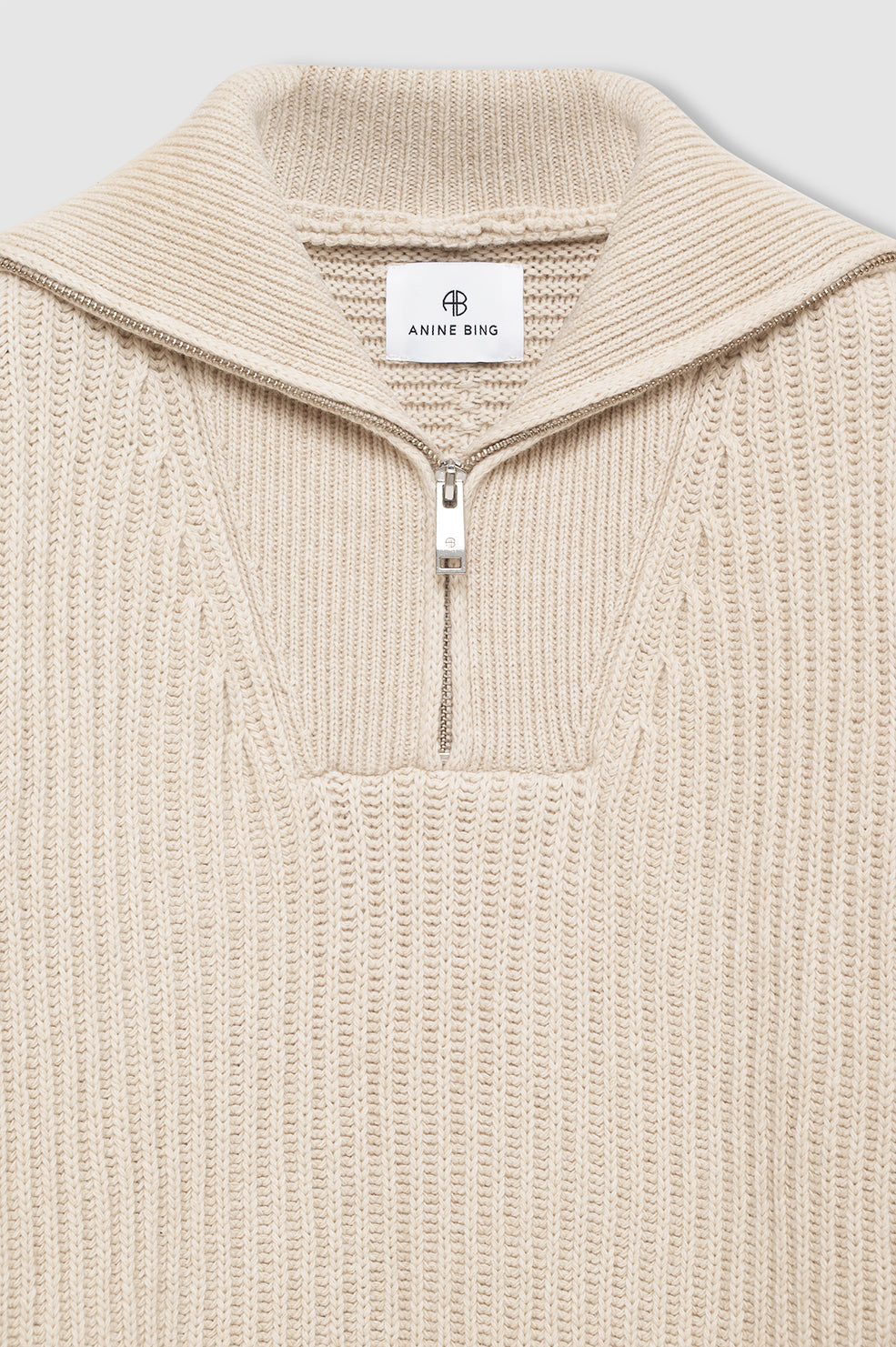 ANINE BING Sammy Sweater - Beige - detail view