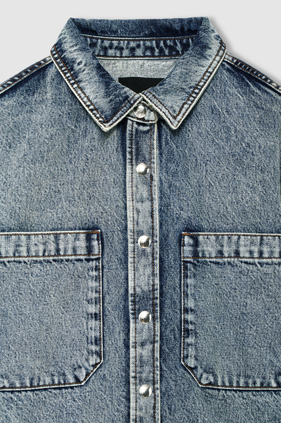 ANINE BING Samy Shirt - Snow Blue - detail view