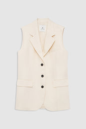 ANINE BING Sara Vest - Cream - front view