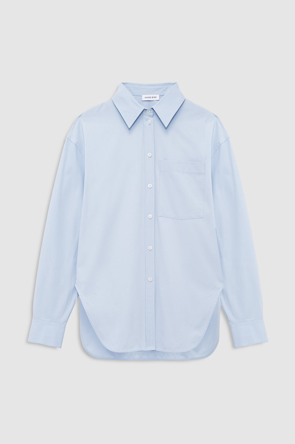 ANINE BING - Scott Shirt - Cloud Blue -front view
