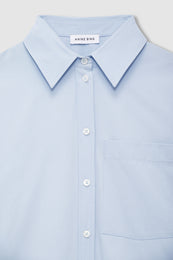 ANINE BING - Scott Shirt - Cloud Blue -detail view