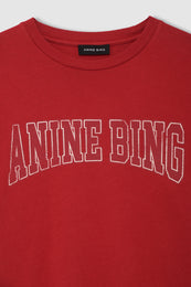 ANINE BING Shelley Tee - Tango Red - detail view