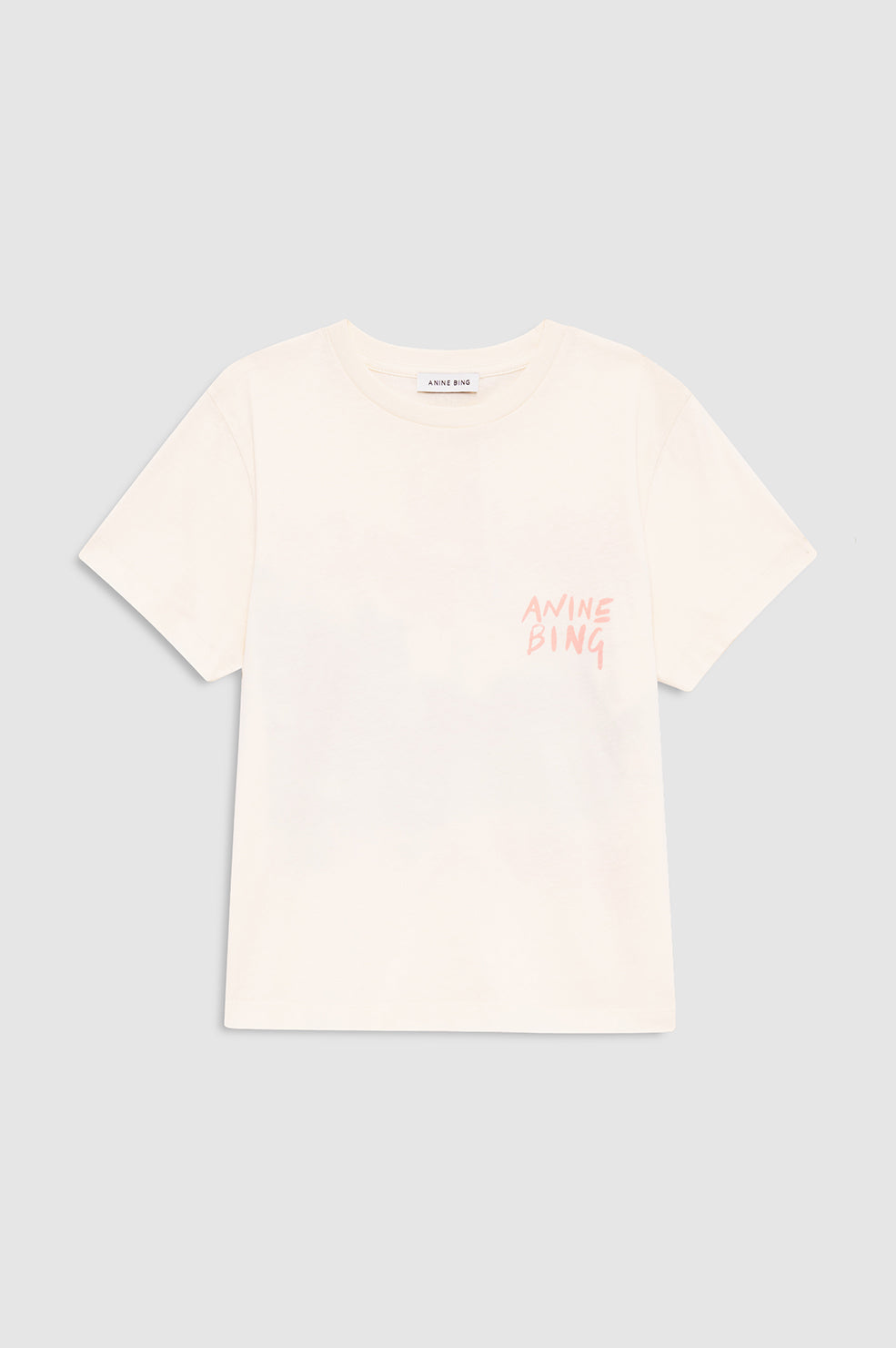 ぴら　　　【ANINE BING/アニービン】 T-SH ANINE BING Johnny Cropped Tee - Washed Grey