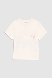 ANINE BING Shelley Tee Surfer - Washed Buttercream - front view