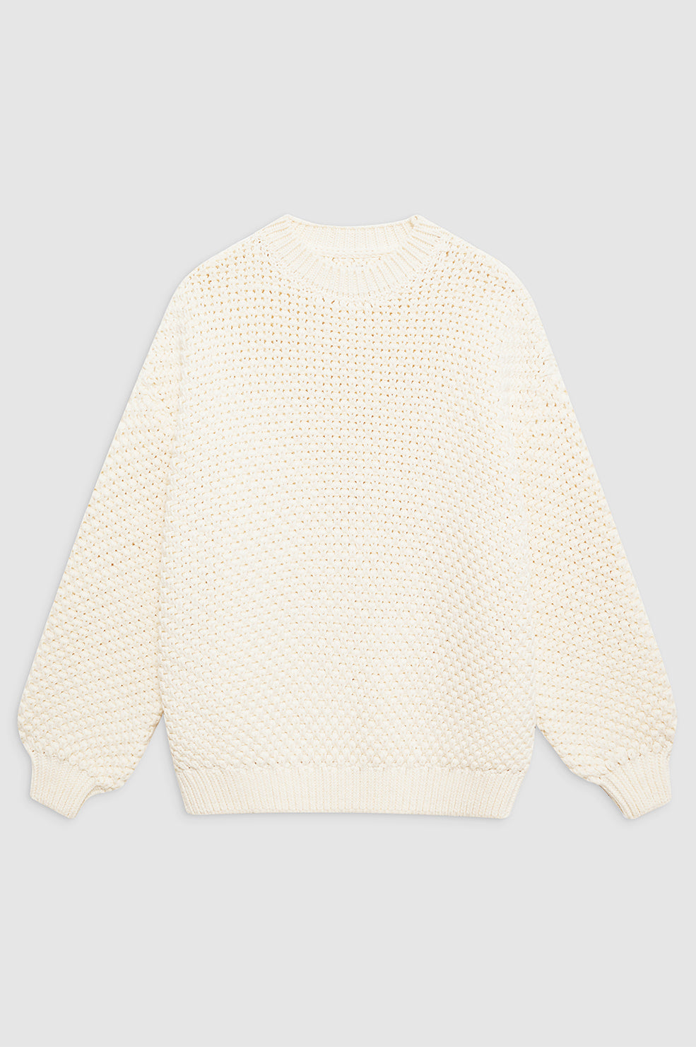 ANINE BING Sydney Crew Sweater - Ivory Crochet thumbnail