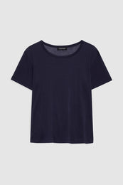 ANINE BING Sylvie Tee - Midnight Blue - front view