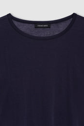 ANINE BING Sylvie Tee - Midnight Blue - detail view