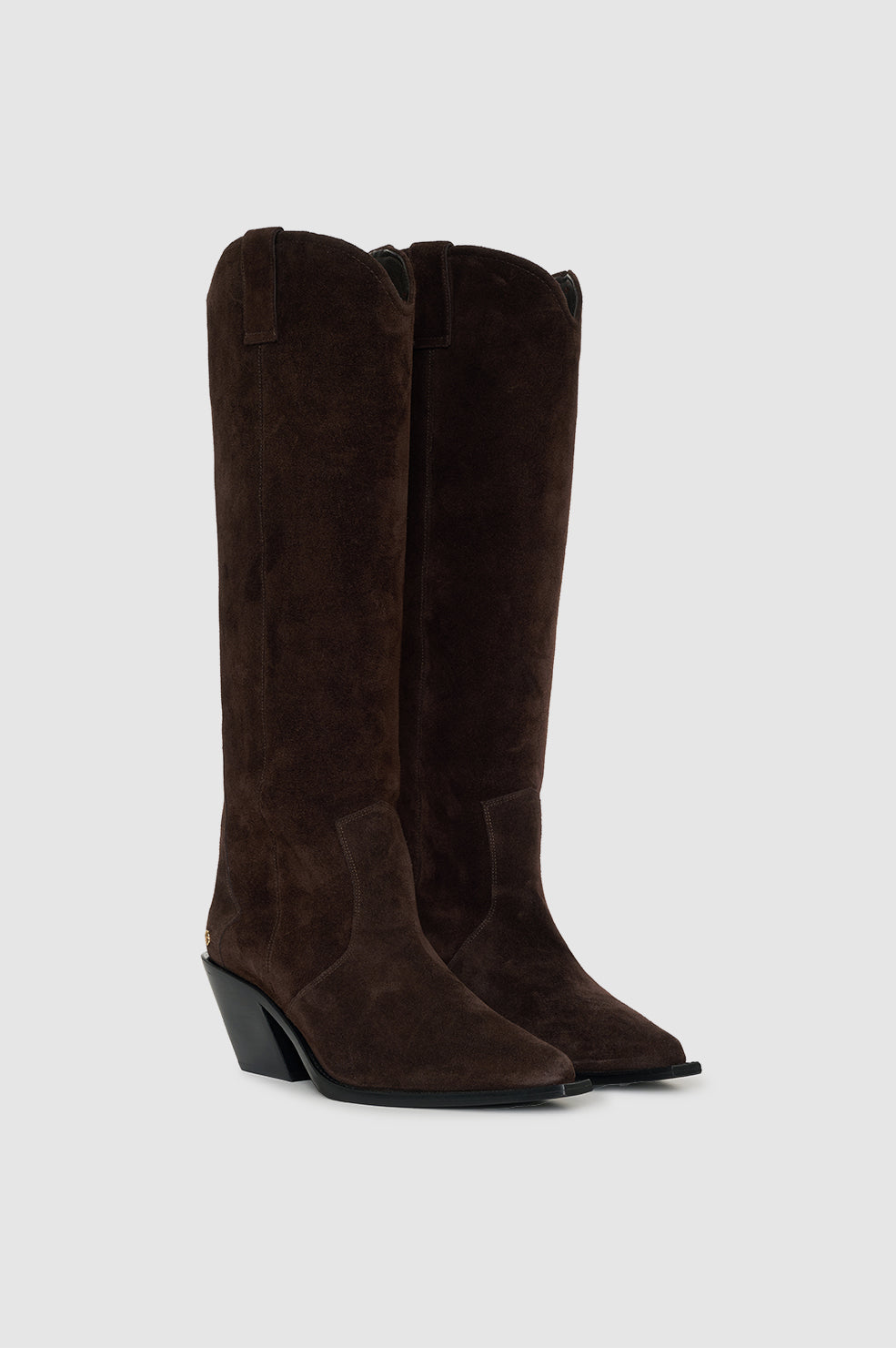 Tall Tania Boots - Dark Brown Suede