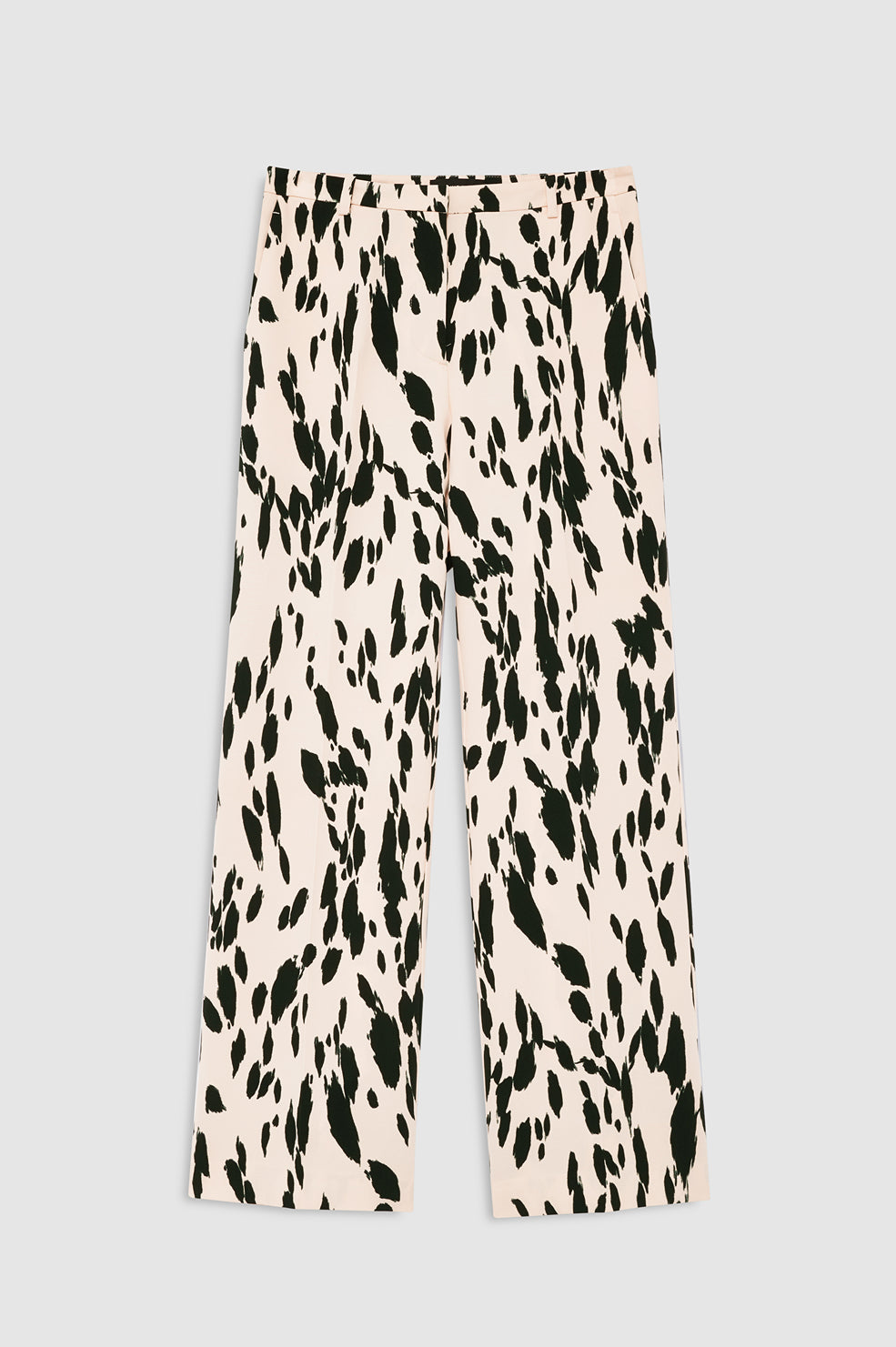 ANINE BING Thomas Trouser - Golden Beige Leopard - front view