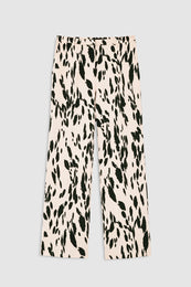 ANINE BING Thomas Trouser - Golden Beige Leopard - front view
