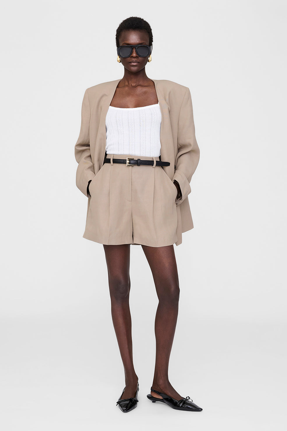 ANINE BING Trent Short - Fawn