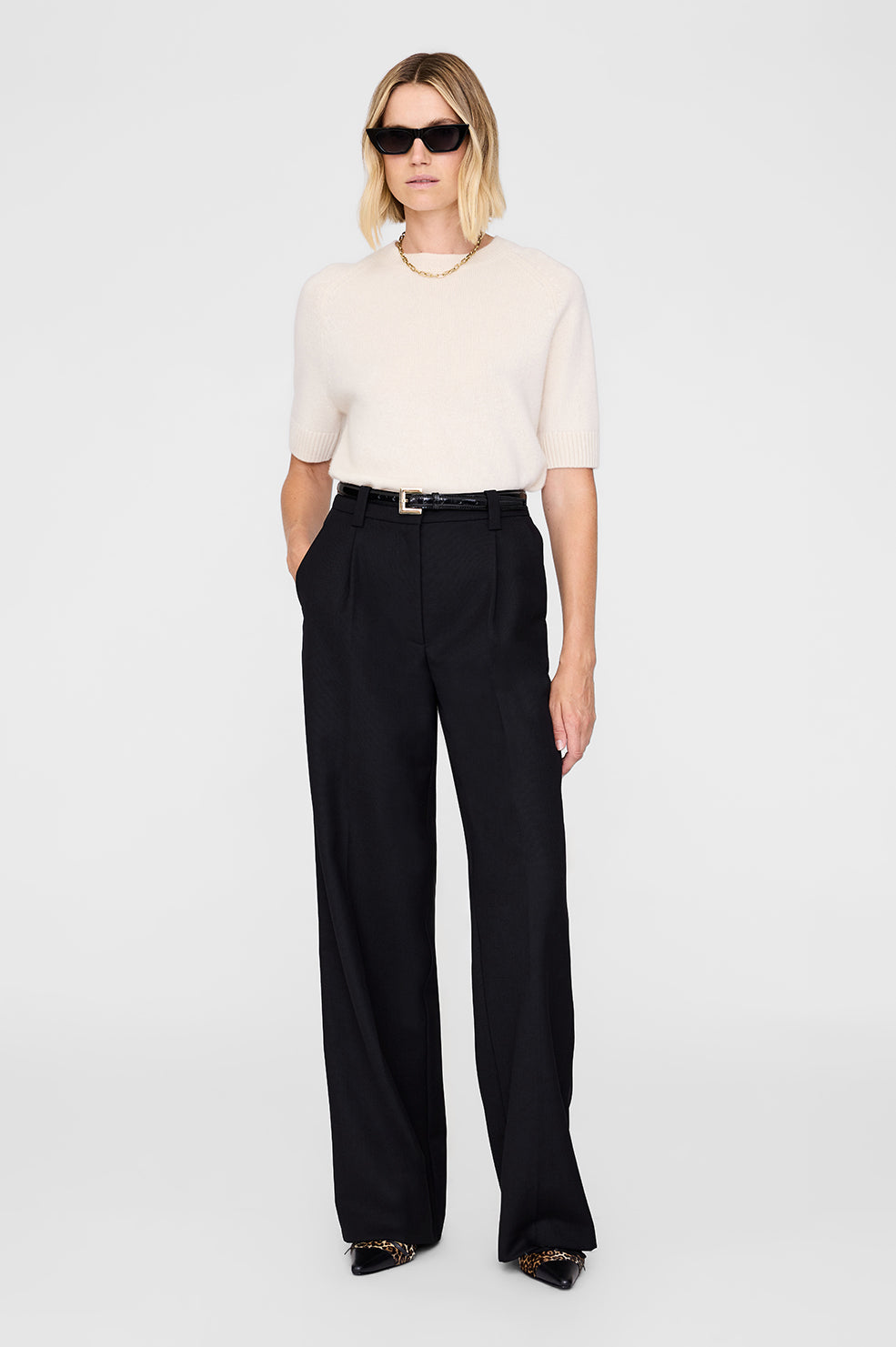 ANINE BING Trent Trouser - Black