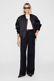 ANINE BING Trent Trouser - Black - On Model Front Second Image