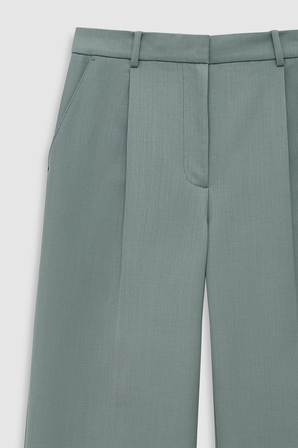 ANINE BING Trent Trouser - Sage - detail view