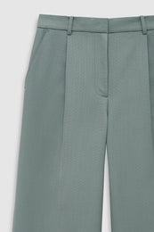 ANINE BING Trent Trouser - Sage - detail view