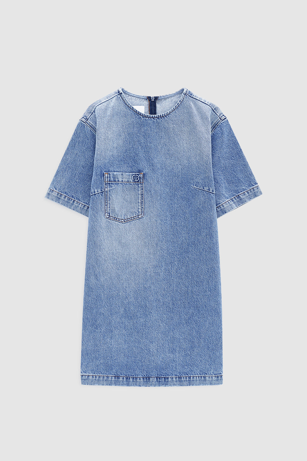 featured-img|ANINE BING Tulah Dress - Tidal Blue - front view