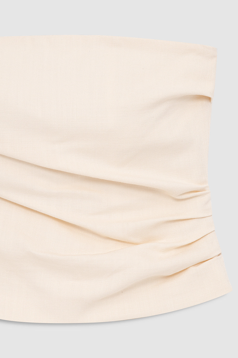 ANINE BING Tyla Top - Cream - detail view