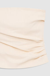 ANINE BING Tyla Top - Cream - detail view